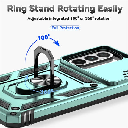 For Samsung Galaxy A36 5G Case PC + TPU Phone Cover with Lens Protection Kickstand