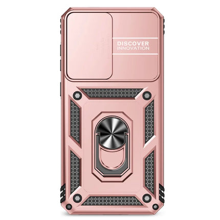 For Samsung Galaxy A36 5G Case PC + TPU Phone Cover with Lens Protection Kickstand