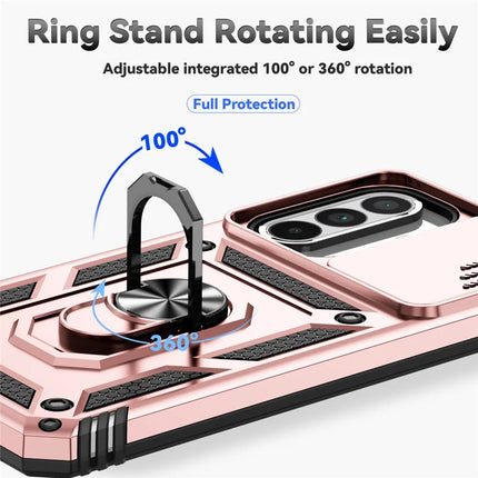 For Samsung Galaxy A36 5G Case PC + TPU Phone Cover with Lens Protection Kickstand