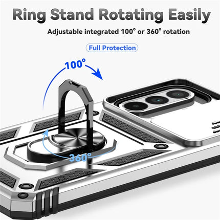 For Samsung Galaxy A36 5G Case PC + TPU Phone Cover with Lens Protection Kickstand