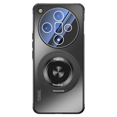 For Oppo Find X7 5G Case Compatible with MagSafe Kickstand TPU PC Heat Dissipation Phone Cover - Black