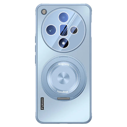 For Oppo Find X7 5G Case Compatible with MagSafe Kickstand TPU PC Heat Dissipation Phone Cover - Blue