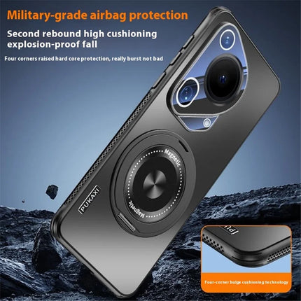 For Huawei Pura 70 Ultra Case Compatible with MagSafe Kickstand TPU PC Heat Dissipation Phone Cover