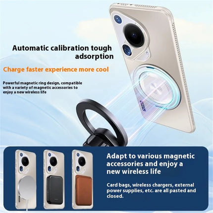For Huawei Pura 70 Ultra Case Compatible with MagSafe Kickstand TPU PC Heat Dissipation Phone Cover