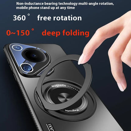 For Huawei Pura 70 Ultra Case Compatible with MagSafe Kickstand TPU PC Heat Dissipation Phone Cover
