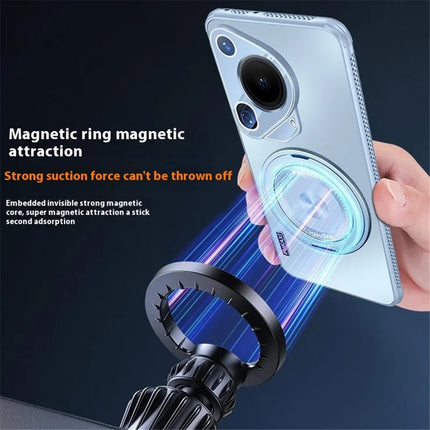 For Huawei Pura 70 Ultra Case Compatible with MagSafe Kickstand TPU PC Heat Dissipation Phone Cover