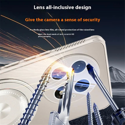 For OnePlus 13 Case Compatible with MagSafe Kickstand TPU PC Heat Dissipation Phone Cover