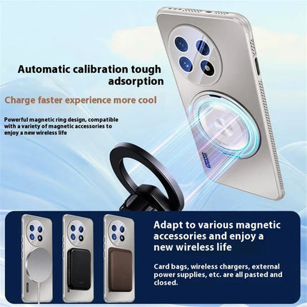 For OnePlus 13 Case Compatible with MagSafe Kickstand TPU PC Heat Dissipation Phone Cover