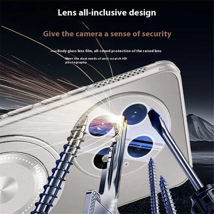 For OnePlus 13 Case Compatible with MagSafe Kickstand TPU PC Heat Dissipation Phone Cover