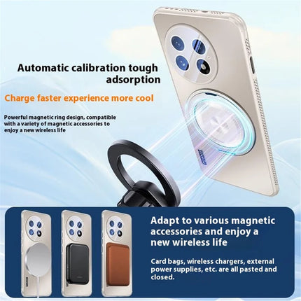 For OnePlus 13 Case Compatible with MagSafe Kickstand TPU PC Heat Dissipation Phone Cover