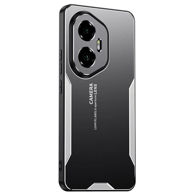 For Honor 300 Phone Case Aluminium Alloy TPU PC Back Cover - Silver
