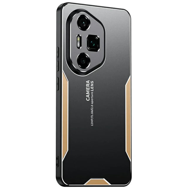 For Honor 300 Ultra Phone Case Aluminium Alloy TPU PC Back Cover - Gold