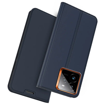 For Realme GT 7 Pro 5G Case PU Leather Phone Cover with Card Holder Stand Magnetic Closure - Blue
