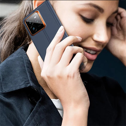 For Realme GT 7 Pro 5G Case PU Leather Phone Cover with Card Holder Stand Magnetic Closure