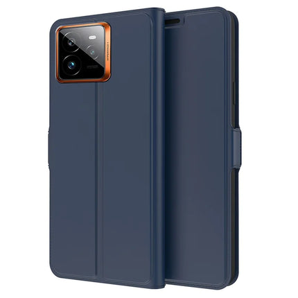 For Realme GT 7 Pro 5G Case Shockproof TPU Inner Shell Leather Phone Cover Card Slot - Blue