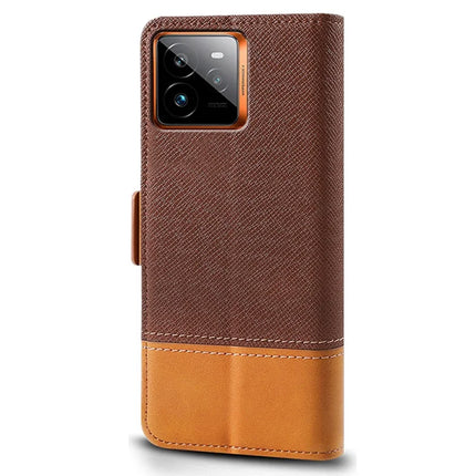For Realme GT 7 Pro 5G Case Color Splicing PU Leather Wallet Phone Cover