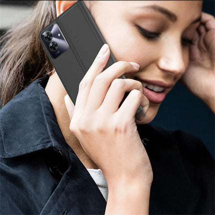 For Realme Note 60 Case PU Leather Phone Cover with Card Holder Stand Magnetic Closure
