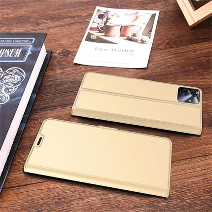For Realme Note 60 Case Shockproof TPU Inner Shell Leather Phone Cover Card Slot