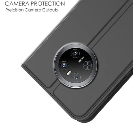 For Huawei Mate 70 Case PU Leather Phone Cover with Card Holder Stand Magnetic Closure