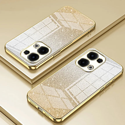 For Oppo Reno13 5G (Global) Case Electroplating Gradient Glitter TPU Phone Cover