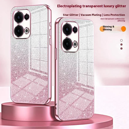 For Oppo Reno13 5G (Global) Case Electroplating Gradient Glitter TPU Phone Cover