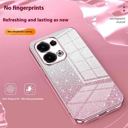 For Oppo Reno13 5G (Global) Case Electroplating Gradient Glitter TPU Phone Cover