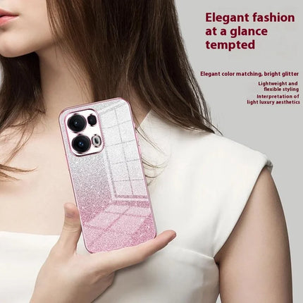 For Oppo Reno13 Pro 5G Case Electroplating Gradient Glitter TPU Phone Cover