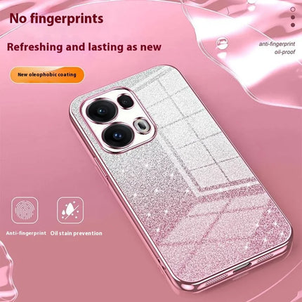 For Oppo Reno13 Pro 5G Case Electroplating Gradient Glitter TPU Phone Cover