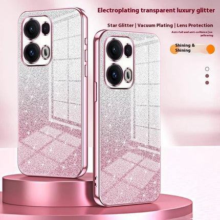 For Oppo Reno13 Pro 5G Case Electroplating Gradient Glitter TPU Phone Cover