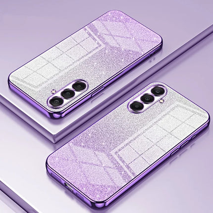 For Samsung Galaxy A26 5G Case Electroplating Gradient Glitter TPU Phone Cover