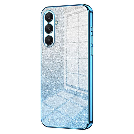 For Samsung Galaxy A26 5G Case Electroplating Gradient Glitter TPU Phone Cover - Blue