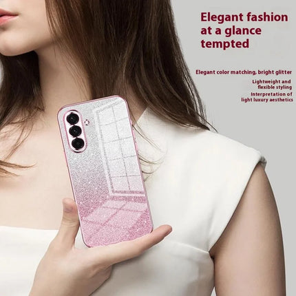 For Samsung Galaxy A36 5G Case Electroplating Gradient Glitter TPU Phone Cover