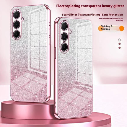 For Samsung Galaxy A56 5G Case Electroplating Gradient Glitter TPU Phone Cover
