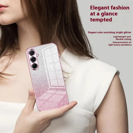 For Samsung Galaxy A56 5G Case Electroplating Gradient Glitter TPU Phone Cover