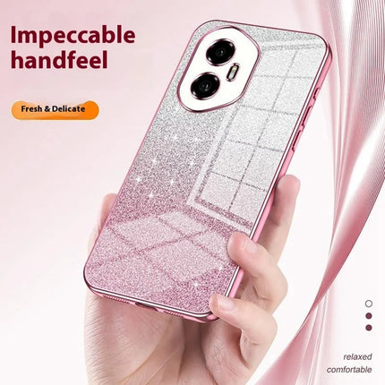For Honor 300 Case Electroplating Gradient Glitter TPU Phone Cover