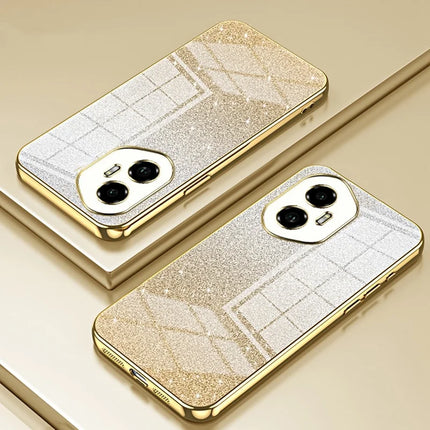 For Honor 300 Case Electroplating Gradient Glitter TPU Phone Cover