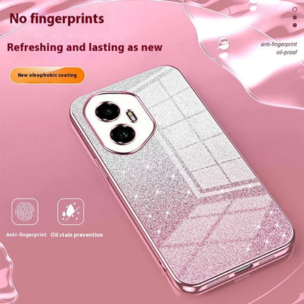 For Honor 300 Case Electroplating Gradient Glitter TPU Phone Cover