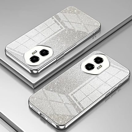 For Honor 300 Case Electroplating Gradient Glitter TPU Phone Cover