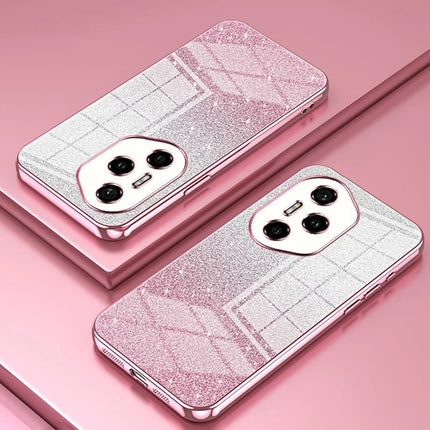For Honor 300 Pro Case Electroplating Gradient Glitter TPU Phone Cover