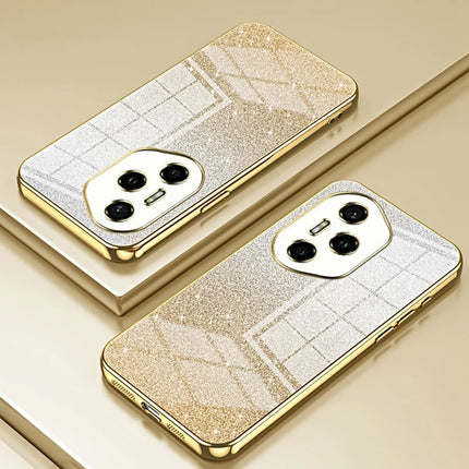 For Honor 300 Pro Case Electroplating Gradient Glitter TPU Phone Cover