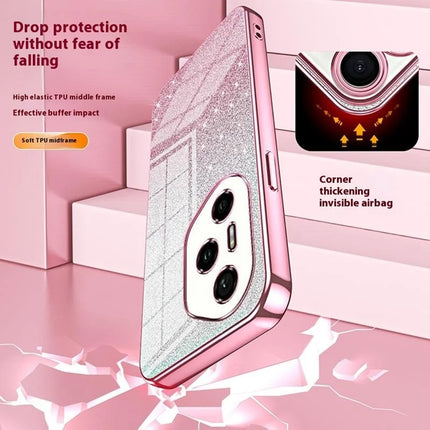 For Honor 300 Pro Case Electroplating Gradient Glitter TPU Phone Cover
