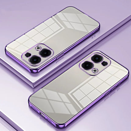 For Oppo Reno13 5G (Global) Case Electroplating Frame Soft TPU Phone Cover