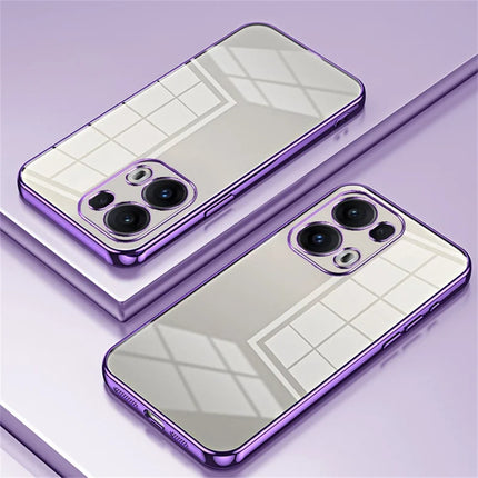 For Oppo Reno13 Pro 5G Case Electroplating Frame Soft TPU Phone Cover