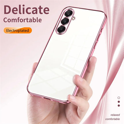 For Samsung Galaxy A26 5G Case Electroplating Frame Soft TPU Phone Cover