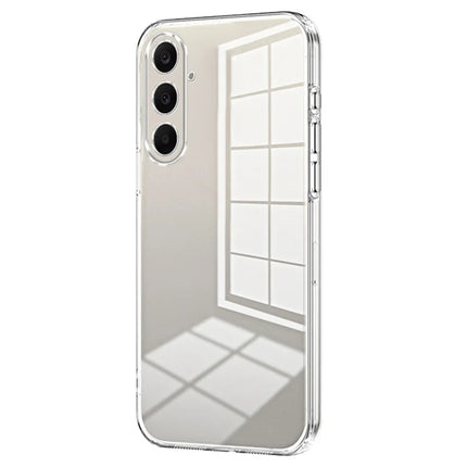 For Samsung Galaxy A26 5G Case Electroplating Frame Soft TPU Phone Cover - Transparent