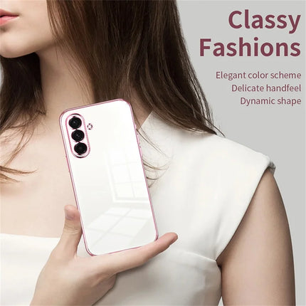 For Samsung Galaxy A36 5G Case Electroplating Frame Soft TPU Phone Cover