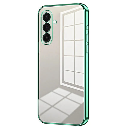 For Samsung Galaxy A36 5G Case Electroplating Frame Soft TPU Phone Cover - Green