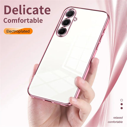 For Samsung Galaxy A56 5G Case Electroplating Frame Soft TPU Phone Cover