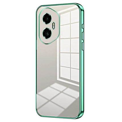 For Honor 300 Case Electroplating Frame Soft TPU Phone Cover - Green