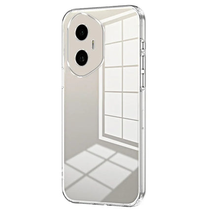 For Honor 300 Case Electroplating Frame Soft TPU Phone Cover - Transparent